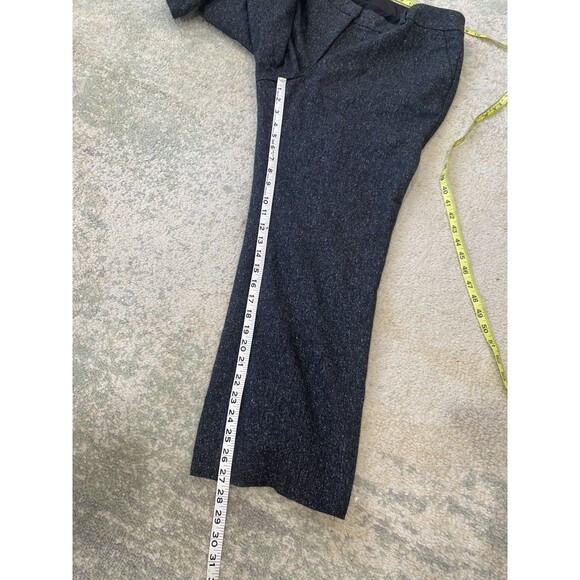 Talbots Women's Size 14W Black Speckled WINDSOR PANTS Straight Leg Wool Blend - Picture 5 of 7
